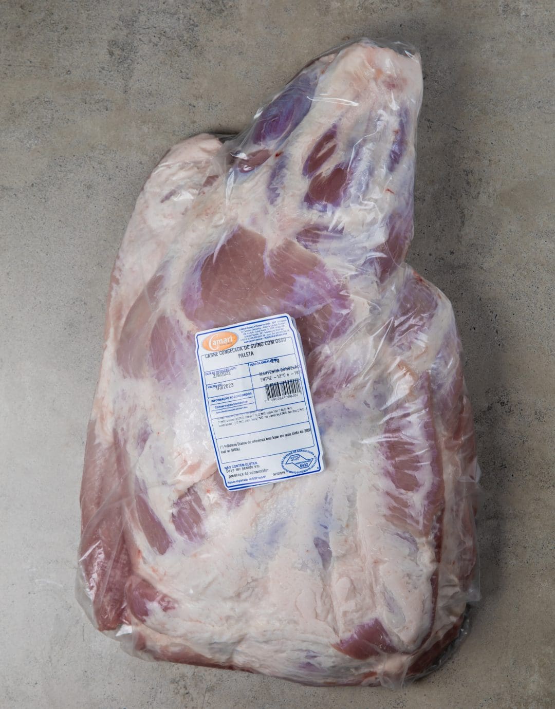 Paleta com osso sem Pele